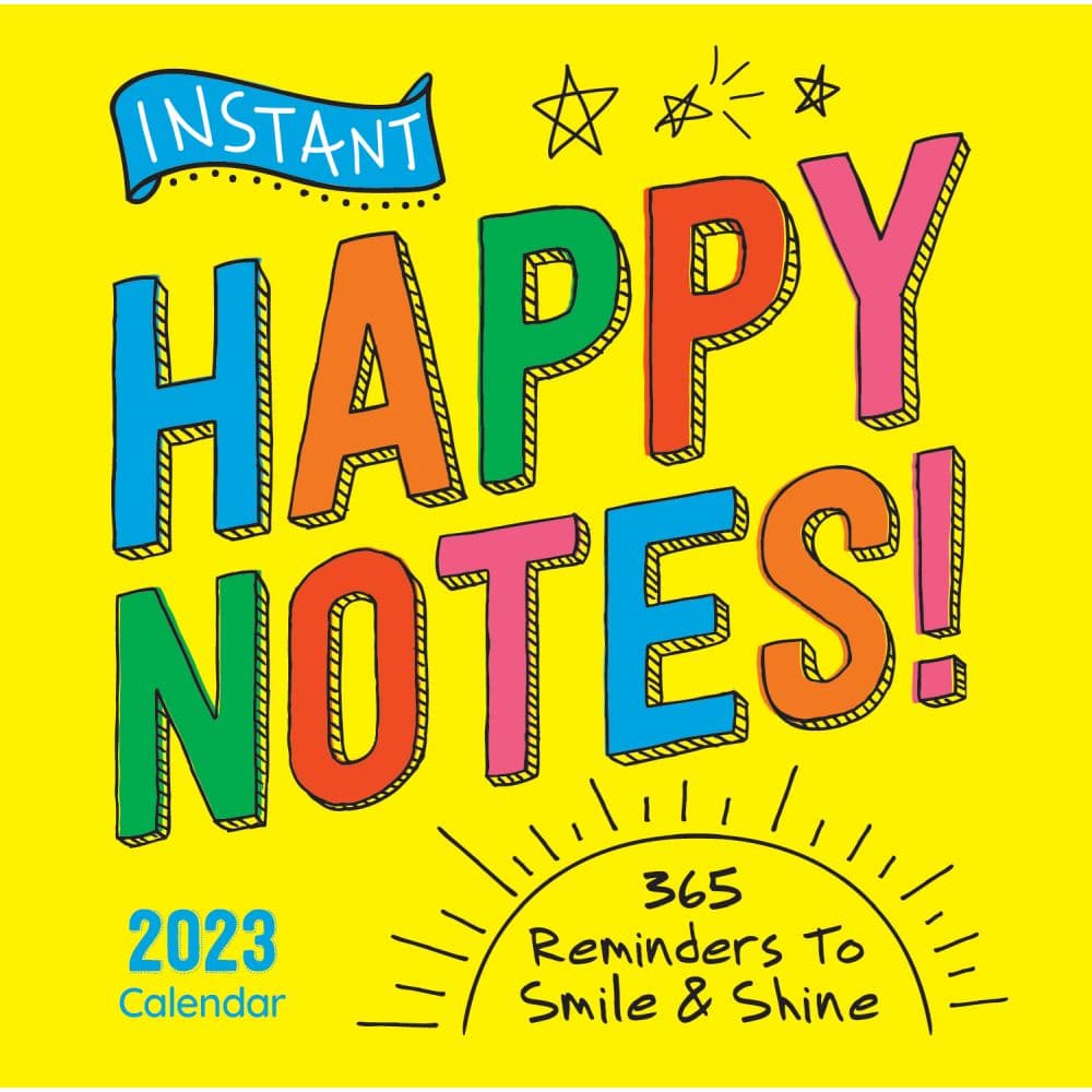 Instant Happy Notes 2023 Desk Calendar