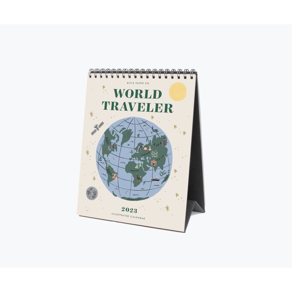 Rifle Paper Co. World Traveler 2023 Desk Calendar