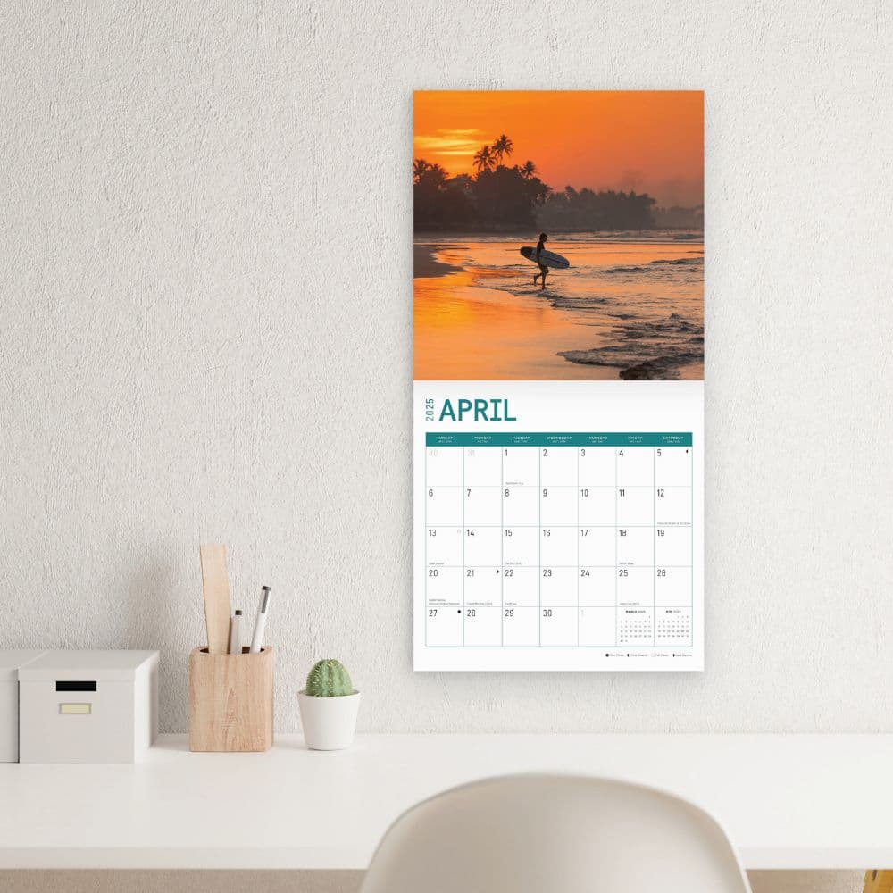 Surfing 2025 Wall Calendar Third Alternate Image width="1000" height="1000"