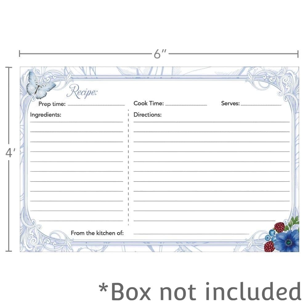 Toileberry Kitchen 4 X 6 Recipe Cards Third Alternate Image