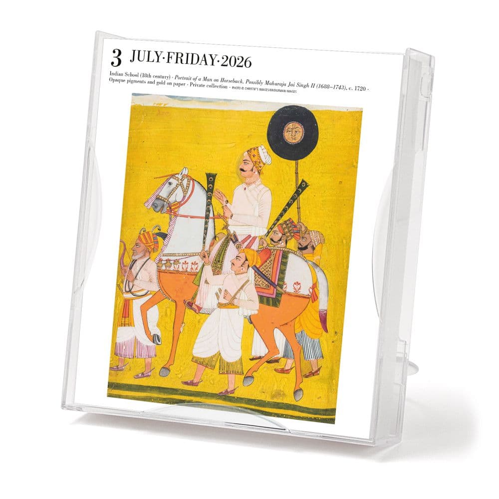 Art Gallery 2026 Desk Calendar, 6.25'' X 7.25'', Daily Calendar with Adhesive Binding