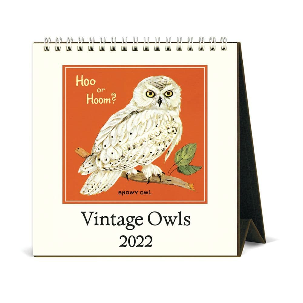 Owls Desk 2022 Easel Calendar - Calendars.com