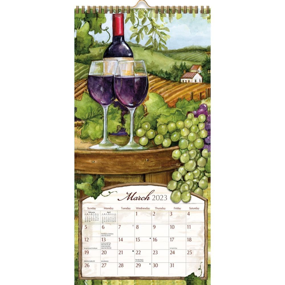 Wine Country 2023 Vertical Wall Calendar - Calendars.com