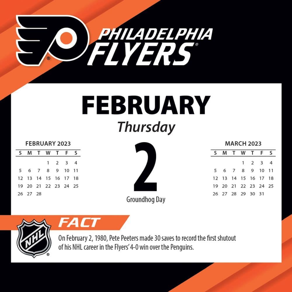 Philadelphia Flyers 2023 Desk Calendar - Calendars.com