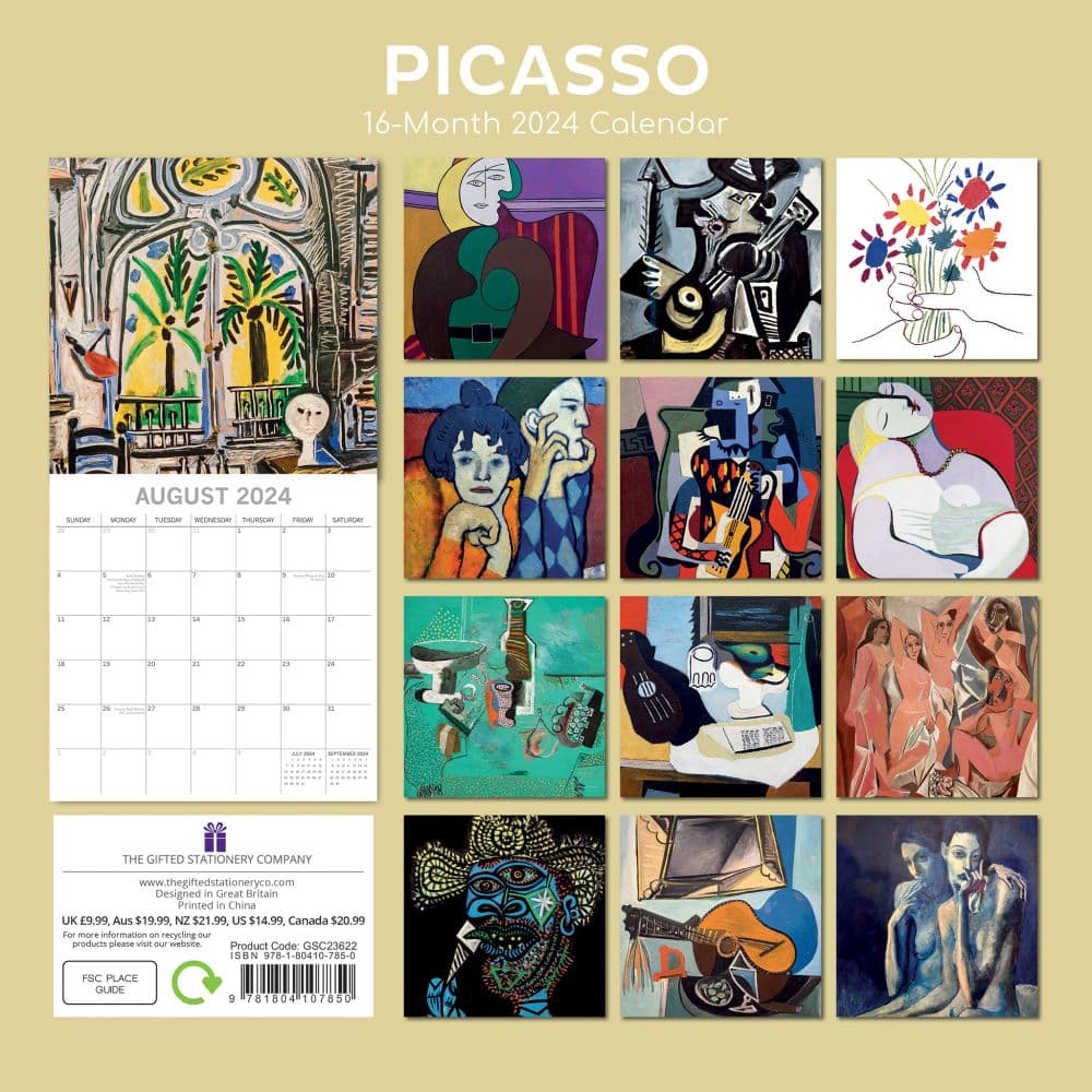 Picasso 2024 Wall Calendar