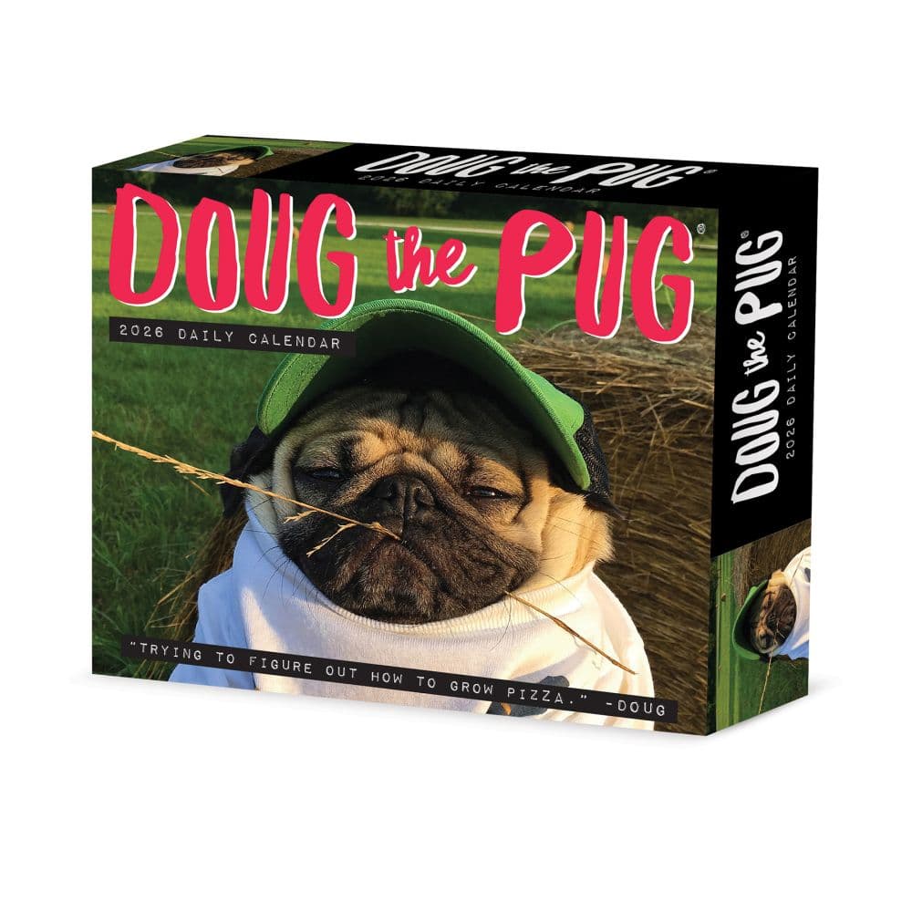 Doug the Pug 2026 Desk Calendar - Calendars.com