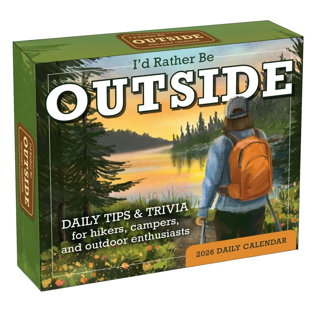 I&#39;d Rather Be Outside 2026 Desk Calendar Main Product Image