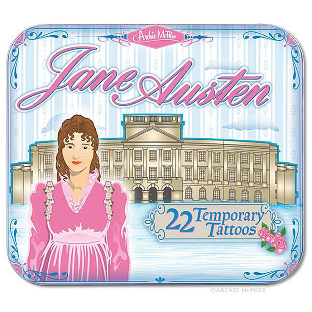 Jane Austen Temporary Tattoos Main Image
