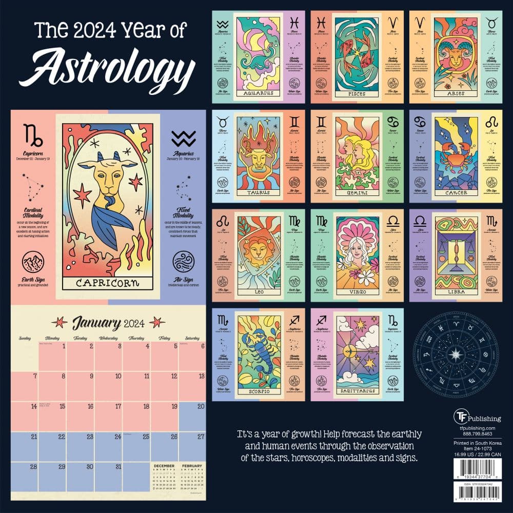 Year Of Astrology 2024 Wall Calendar First Alternate Image width=&quot;1000&quot; height=&quot;1000&quot;