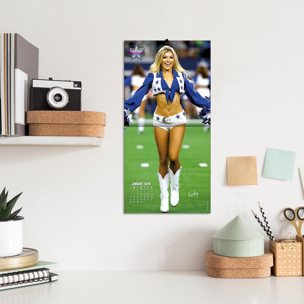 NFL Dallas Cowboys Cheerleaders 2024 Mini Wall Calendar Fourth Alternate Image width=&quot;1000&quot; height=&quot;1000&quot;