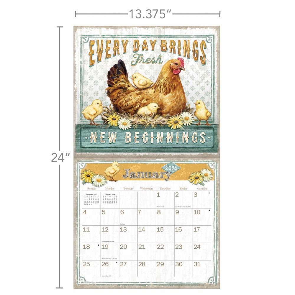 Farmhouse 2026 Wall Calendar by Chad Barrett_ALT6