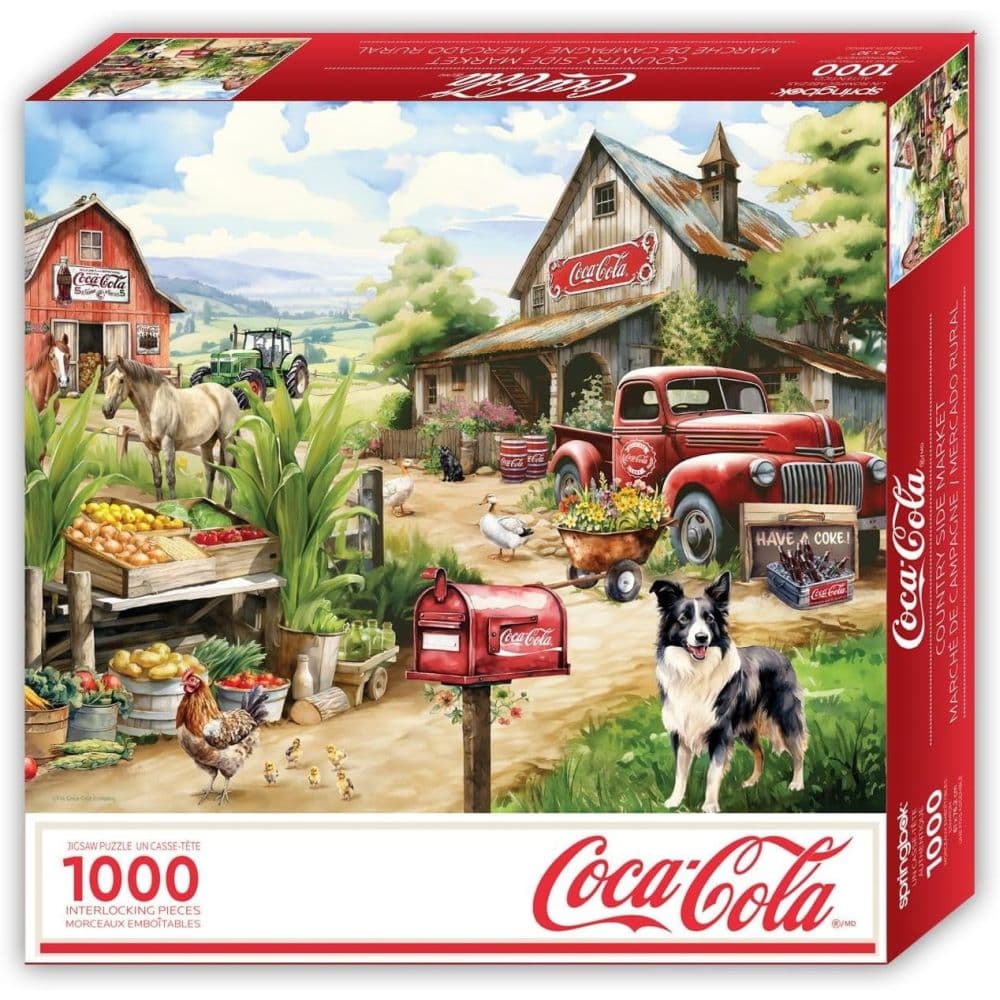 Coca Cola Country Side Market 1000 Piece Puzzle Main Product Image