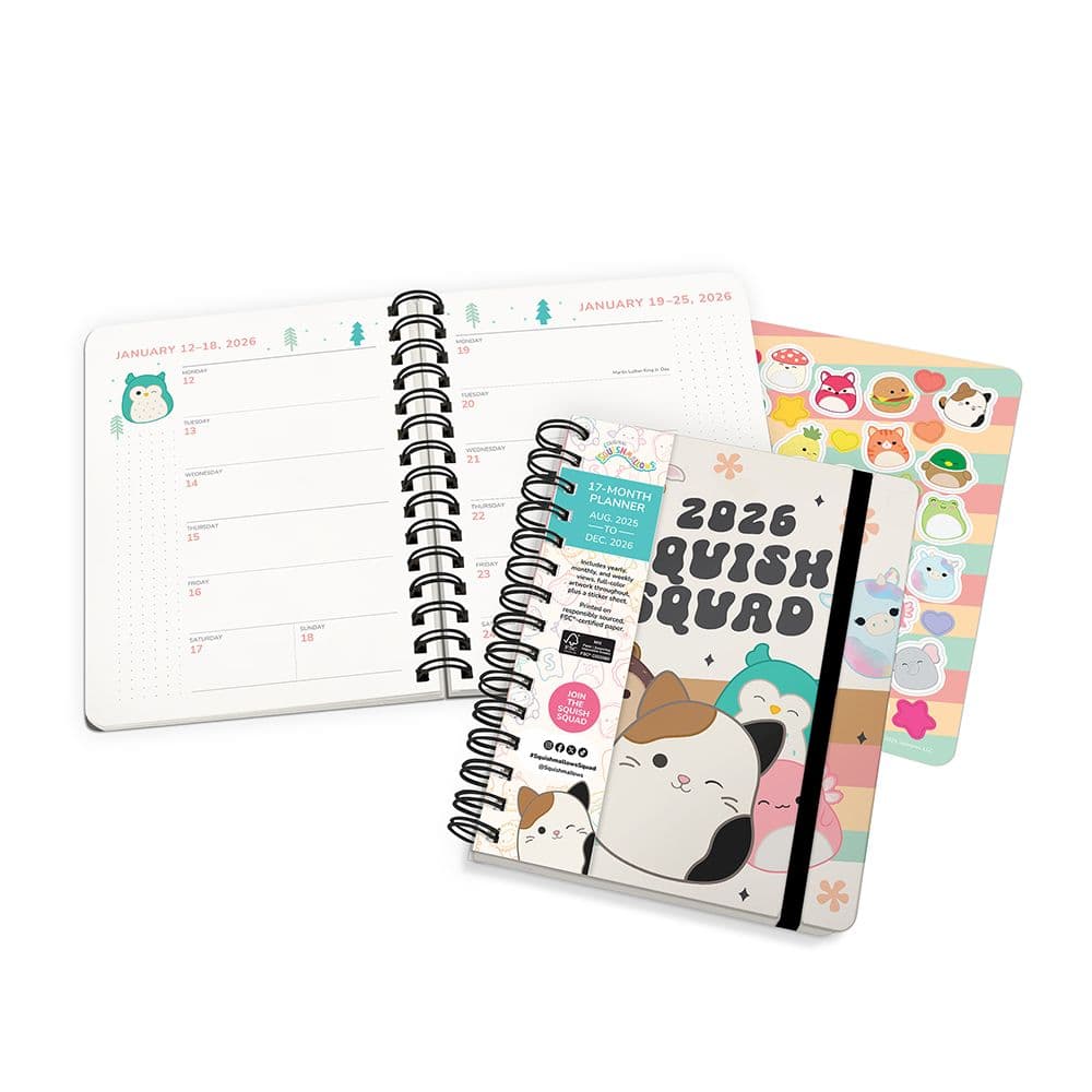 Squishmallows Squish Squad 2026 Planner Seventh Alternate Image