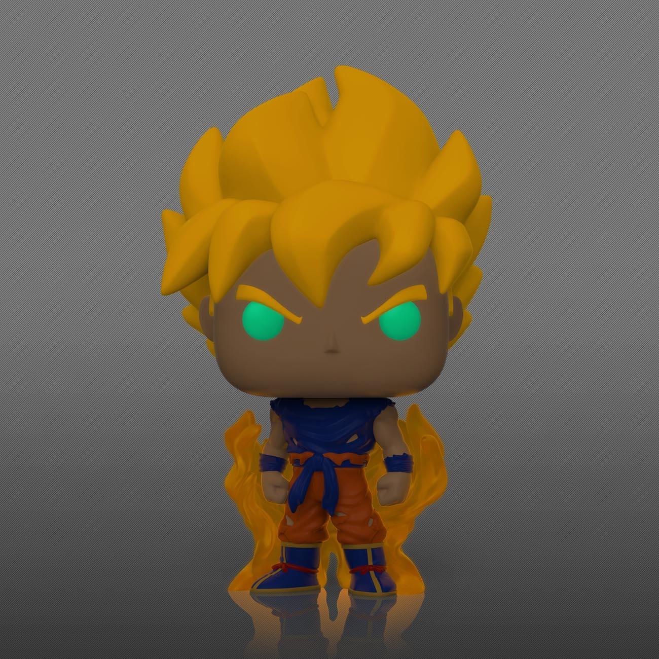 Dragon Ball Z Glow In The Dark Super Saiyan Goku Funko Pop Vinyl Exclusive Calendars Com