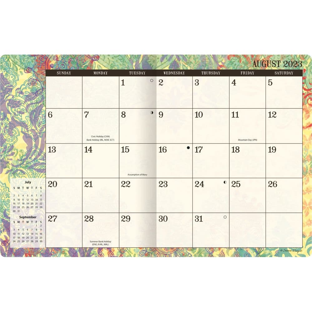 Bountiful Blessings 2024 Mini Wall Calendar