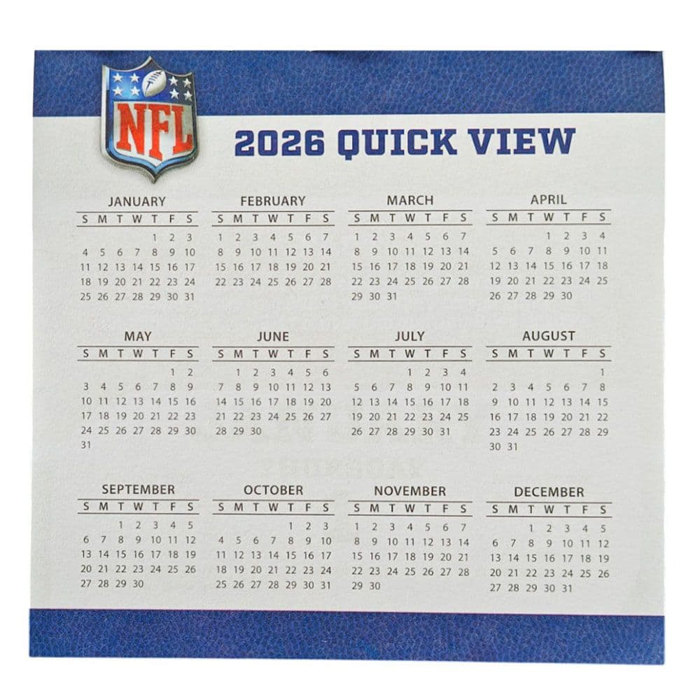 NFL All Team 2026 Desk Calendar Fourth Alternate Image
