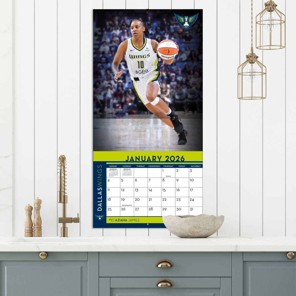Dallas Wings 2026 Wall Calendar Fifth Alternate Image