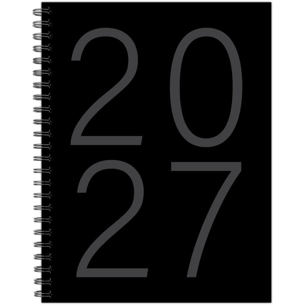 Black 6.5 x 8.5 2027 Weekly Planner Main Product Image