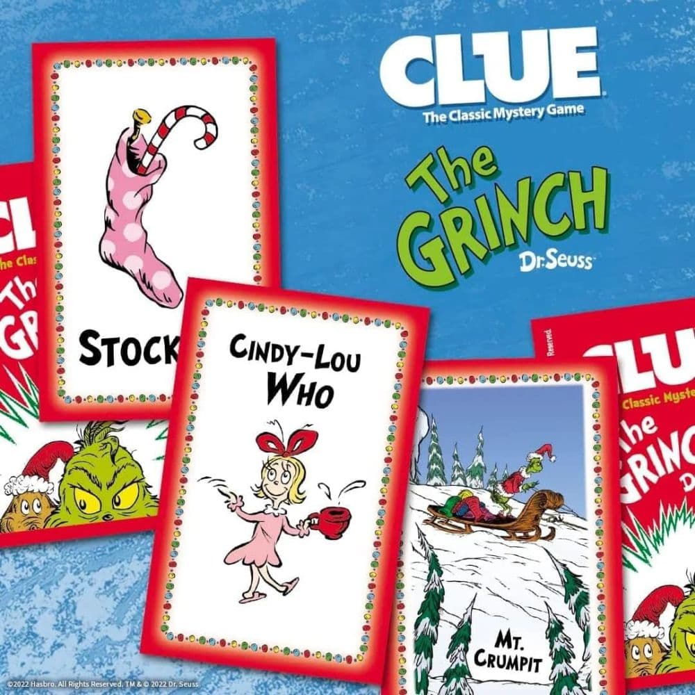 Clue Dr. Seuss The Grinch Board Game Third Alternate Image