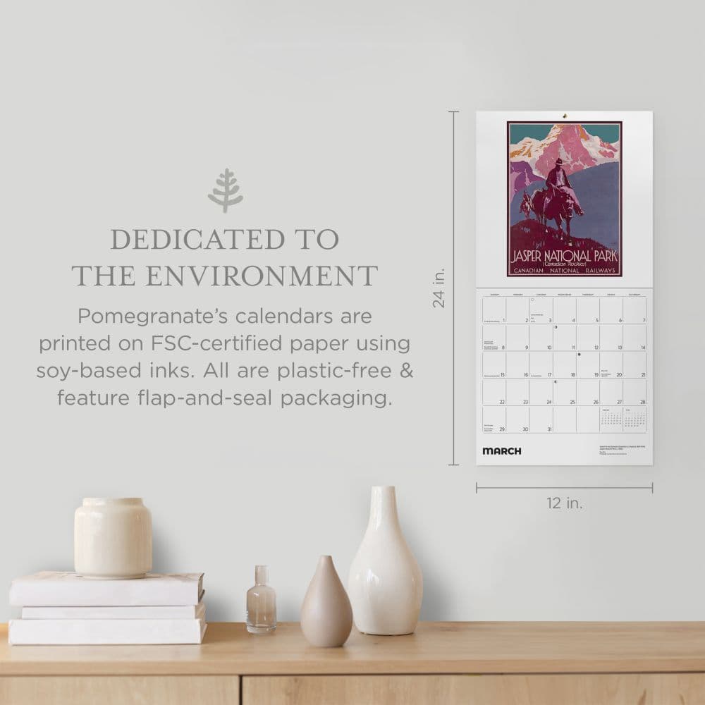 Canadian Travel Posters 2026 Wall Calendar Second Alternate Image