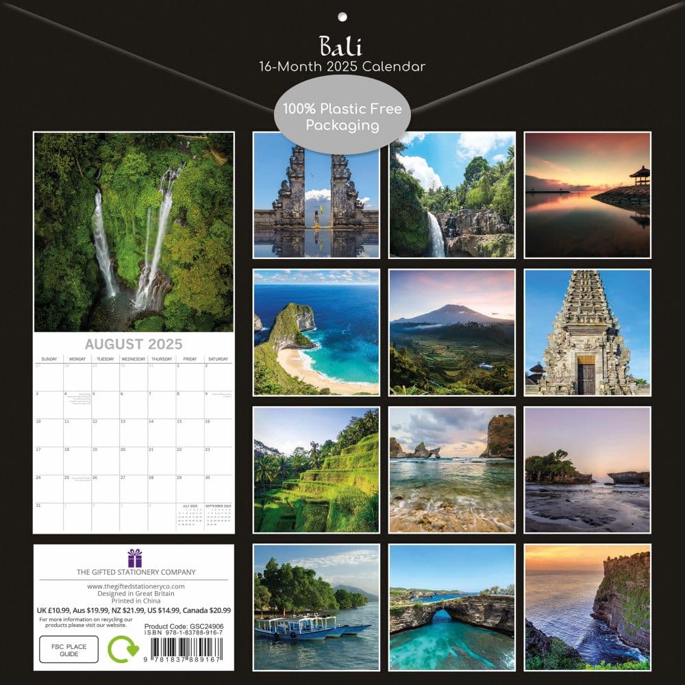 Bali 2025 Wall Calendar Calendar