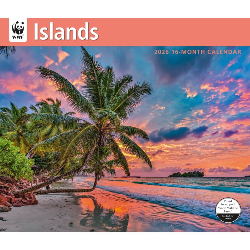 Islands WWF 2026 Wall Calendar Main Image