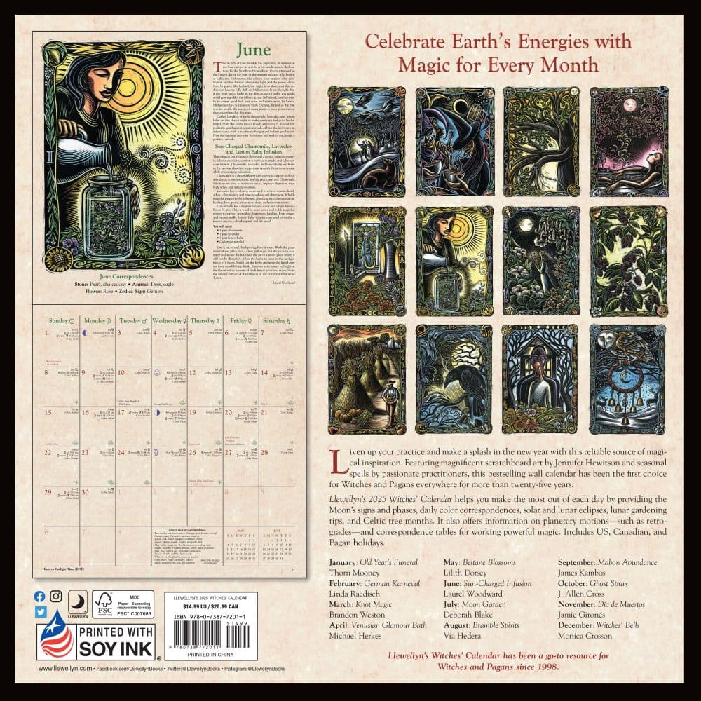 Witches 2025 Wall Calendar Third Alternate Image width=&quot;1000&quot; height=&quot;1000&quot;