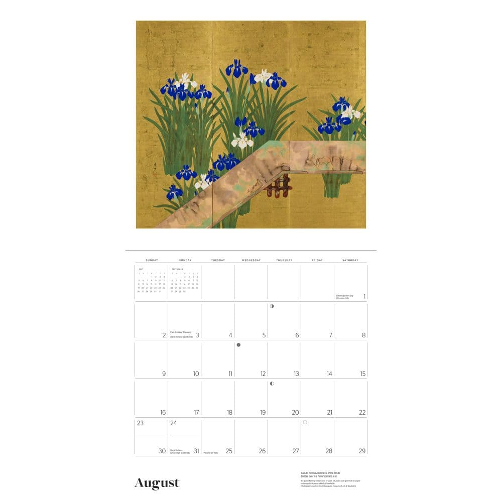Japanese Scrolls and Screens 2026 Wall Calendar, 12'' X 12'', 12-Month Calendar with Stapled Binding