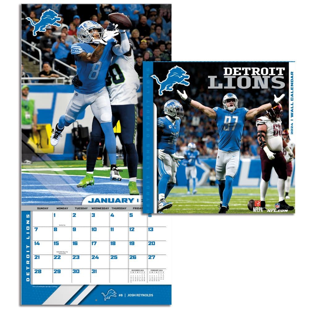 Detroit Lions 2024 Mini Wall Calendar