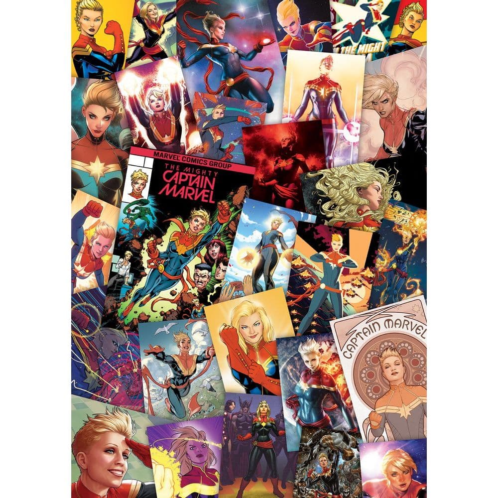 Captain Marvel Slim 1000pc Puzzle Main Image