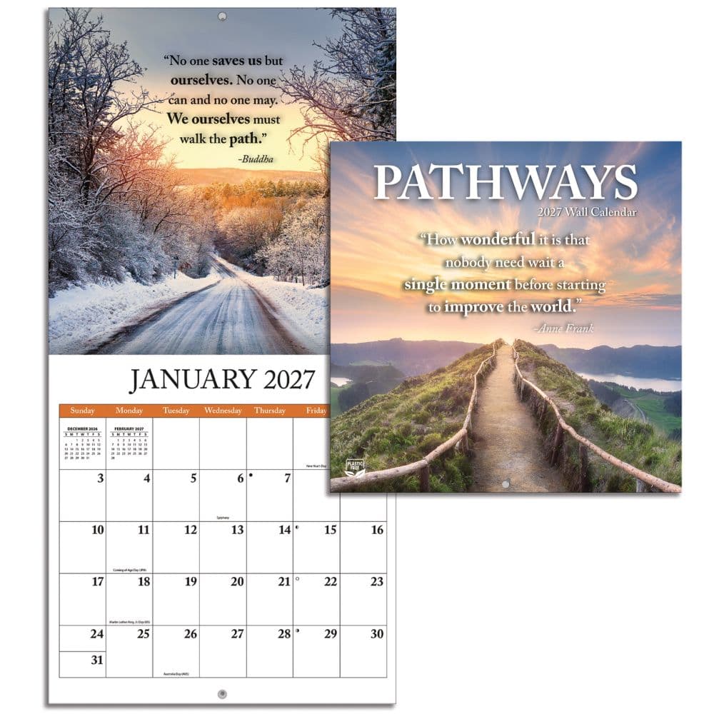 Pathways Photo 2027 Mini Wall Calendar Fifth Alternate Image