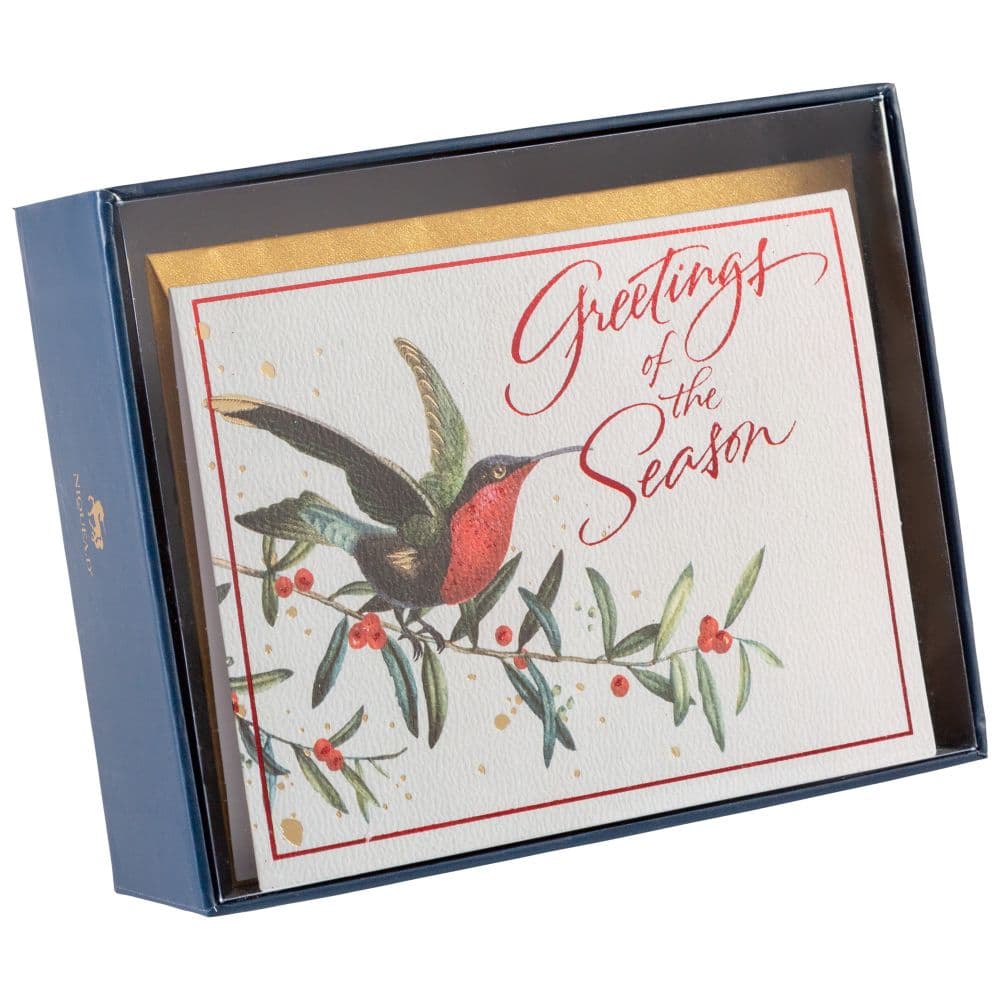 Vintage Bird 10 Count Boxed Christmas Cards Fifth Alternate Image width=&quot;1000&quot; height=&quot;1000&quot;