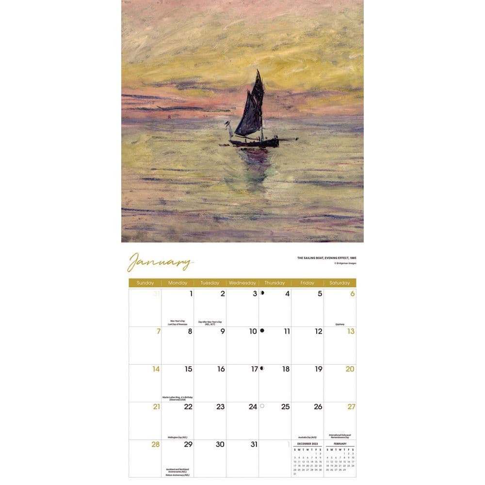 Monet 2024 Wall Calendar Alternate Image 2