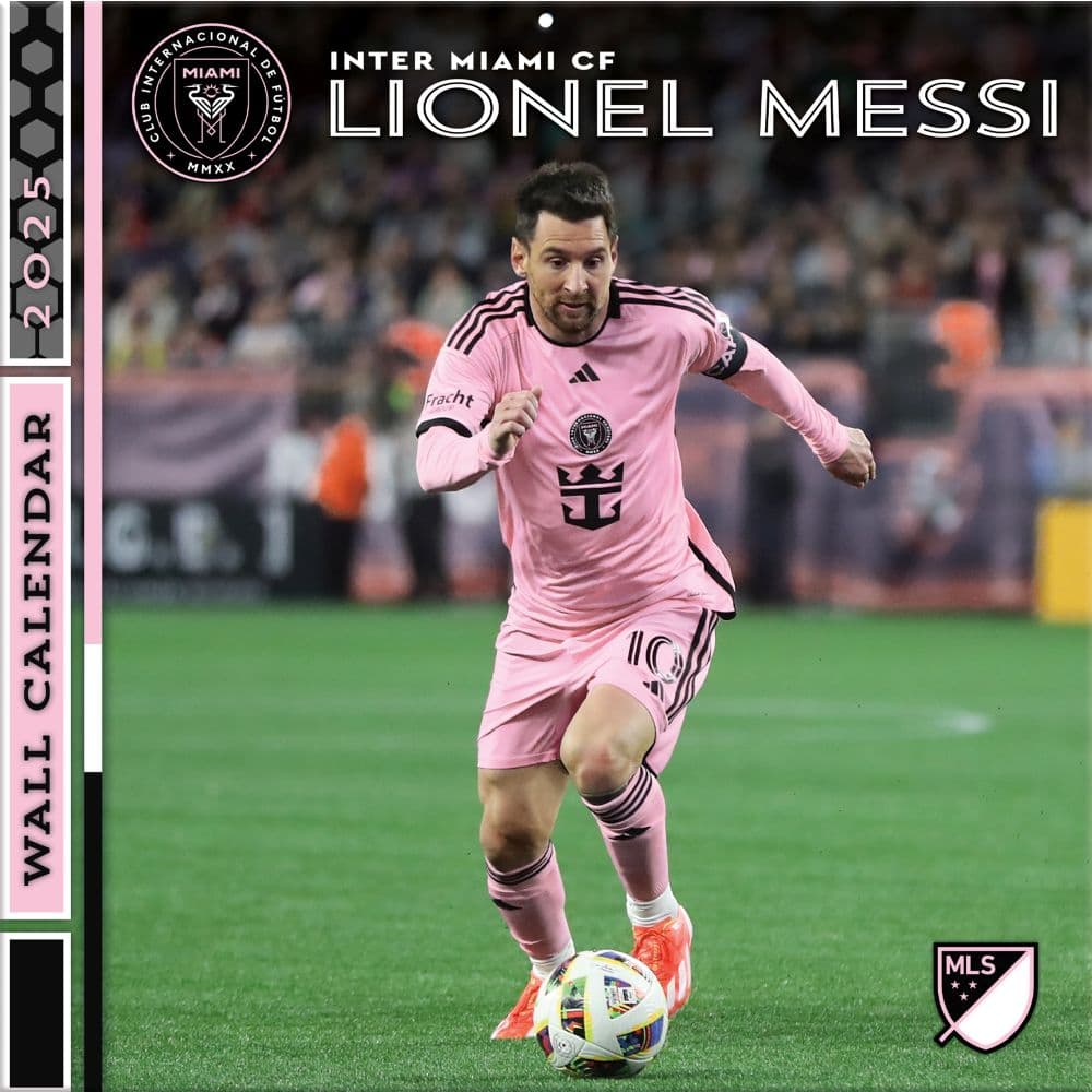 MLS Lionel Messi 2025 Wall Calendar Main Image