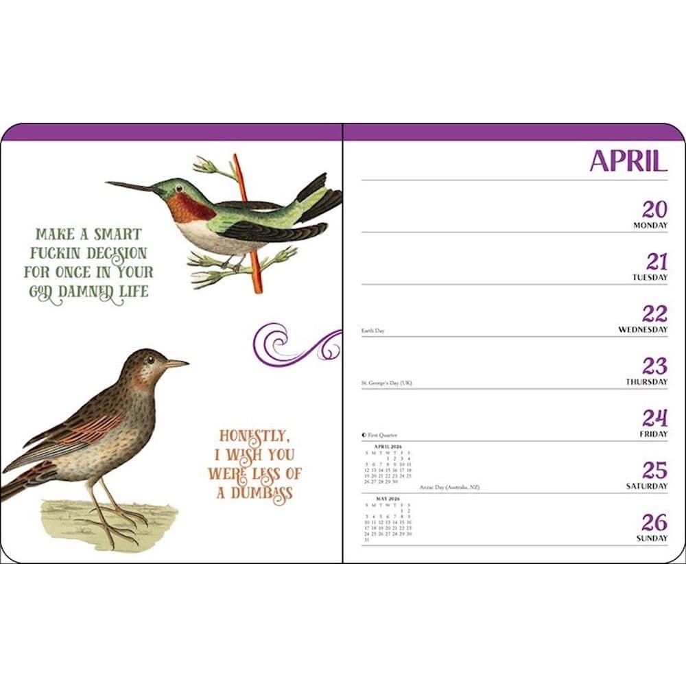 Effin Birds 2026 Engagement Planner Fifth Alternate Image