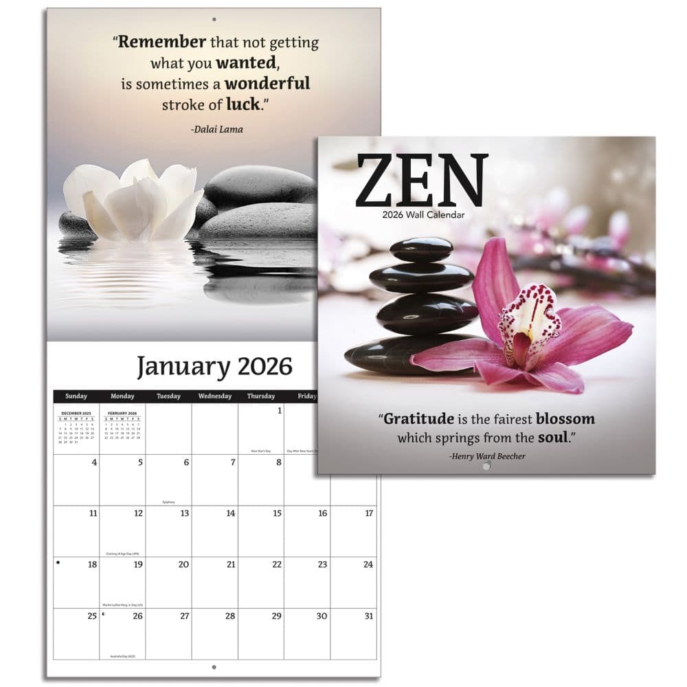 Zen Photo 2026 Mini Wall Calendar_ALT4