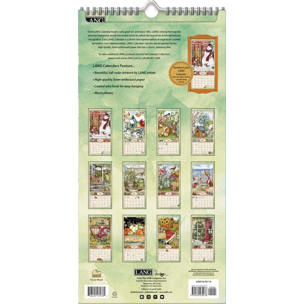 Bountiful Blessings Vertical 2024 Wall Calendar