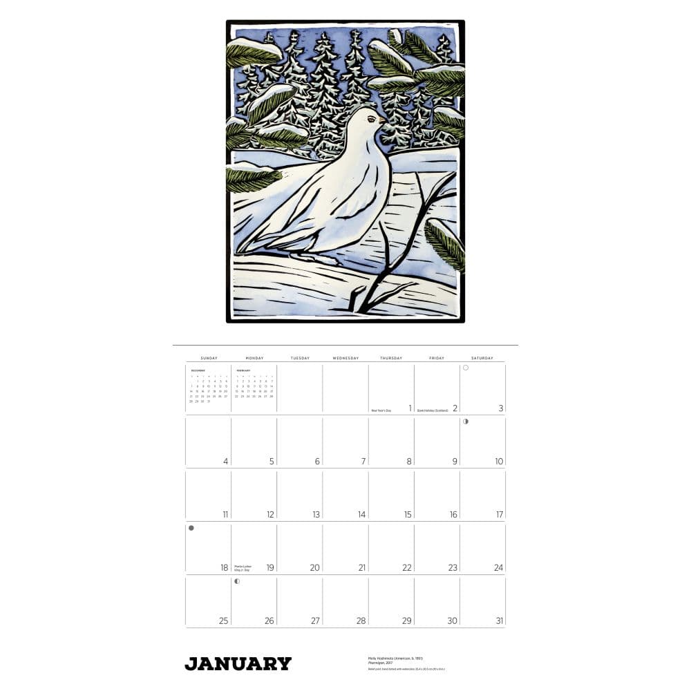 Birds 2026 Wall Calendar by Molly Hashimoto Third Alternate Image