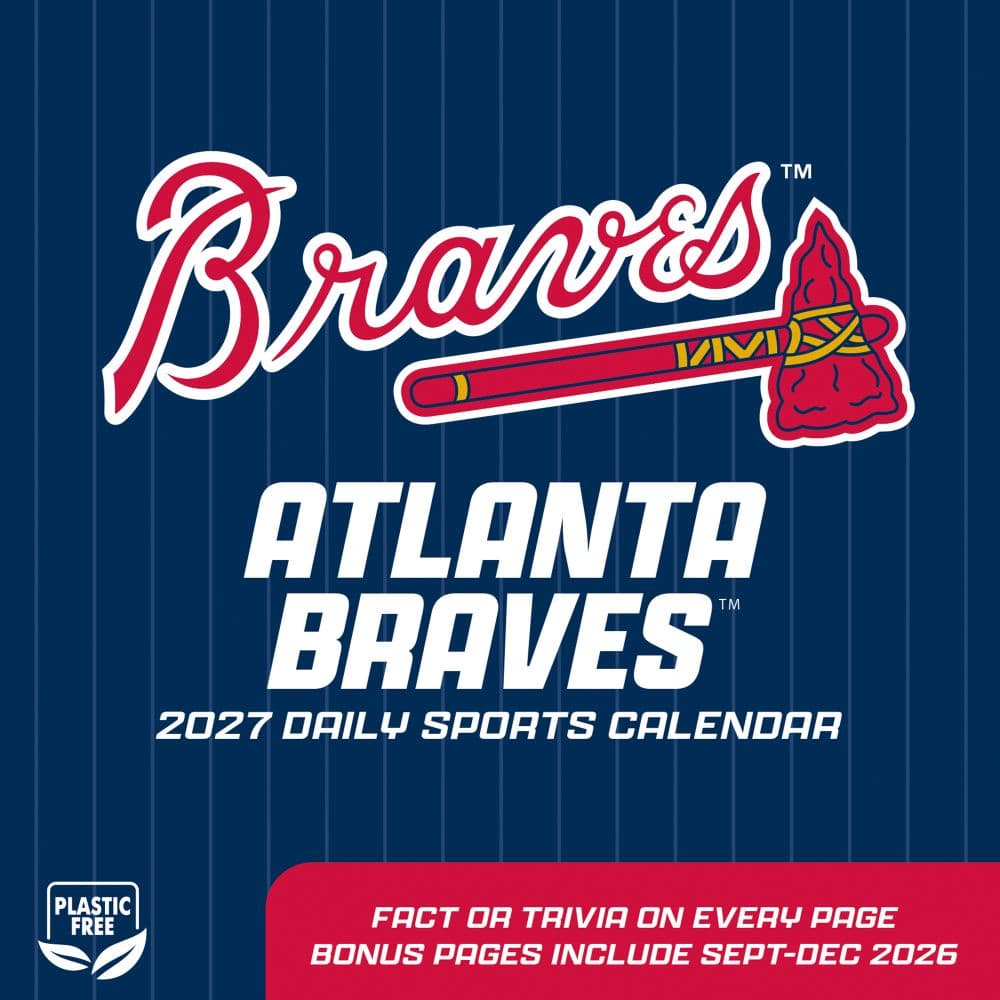 MLB Atlanta Braves 2027 Desk Calendar First Alternate Image