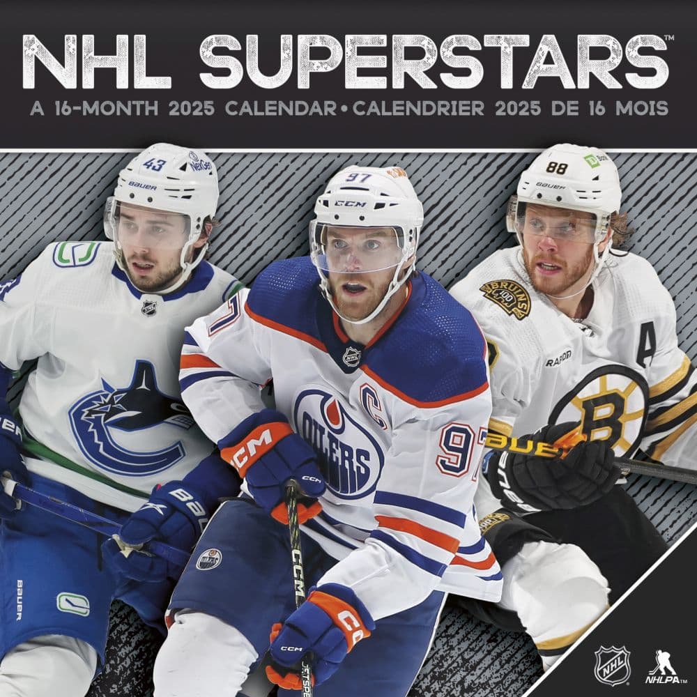 NHL Superstars 2025 Wall Calendar Main Product Image width=&quot;1000&quot; height=&quot;1000&quot;