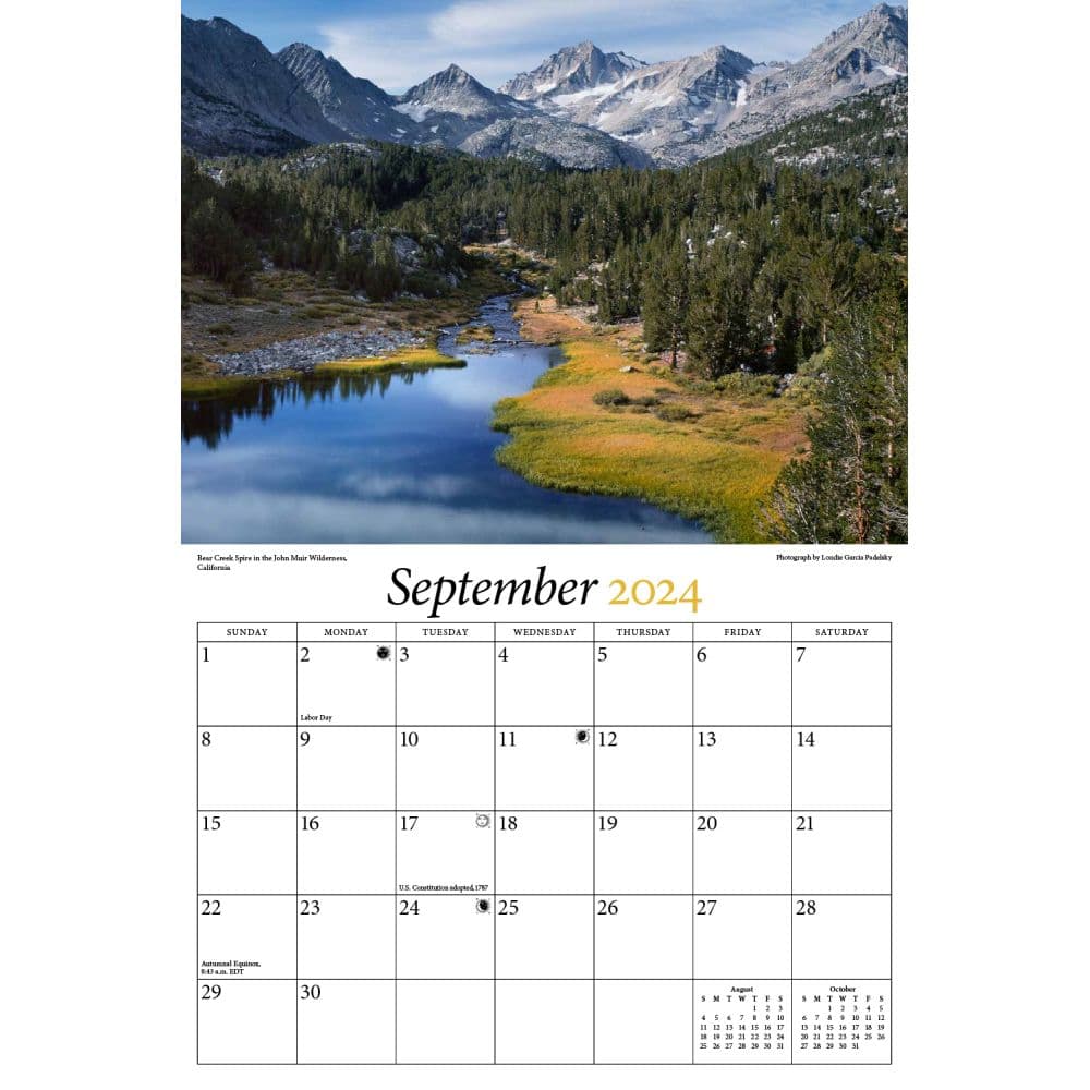 Sierra Nevadas 2024 Wall Calendar Alternate Image 2