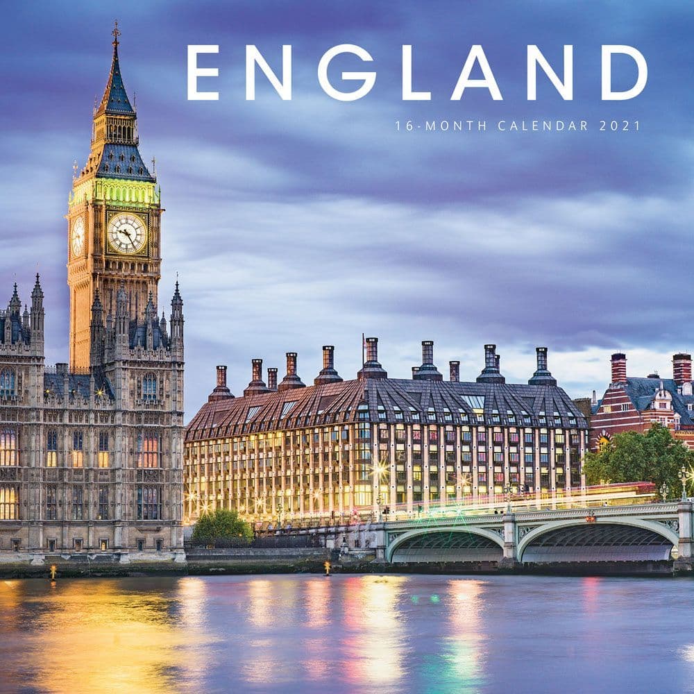 England Wall Calendar