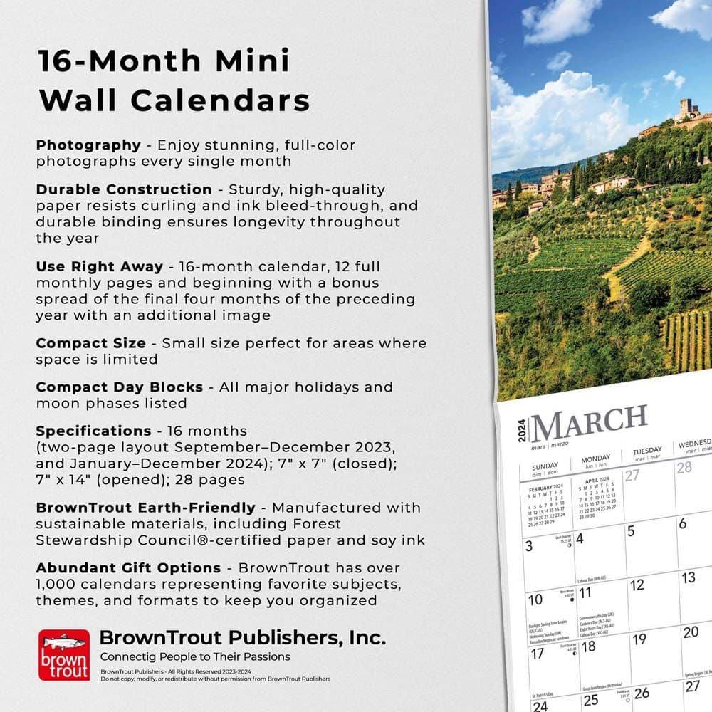 Italy 2024 Mini Wall Calendar Fourth Alternate Image width=&quot;1000&quot; height=&quot;1000&quot;