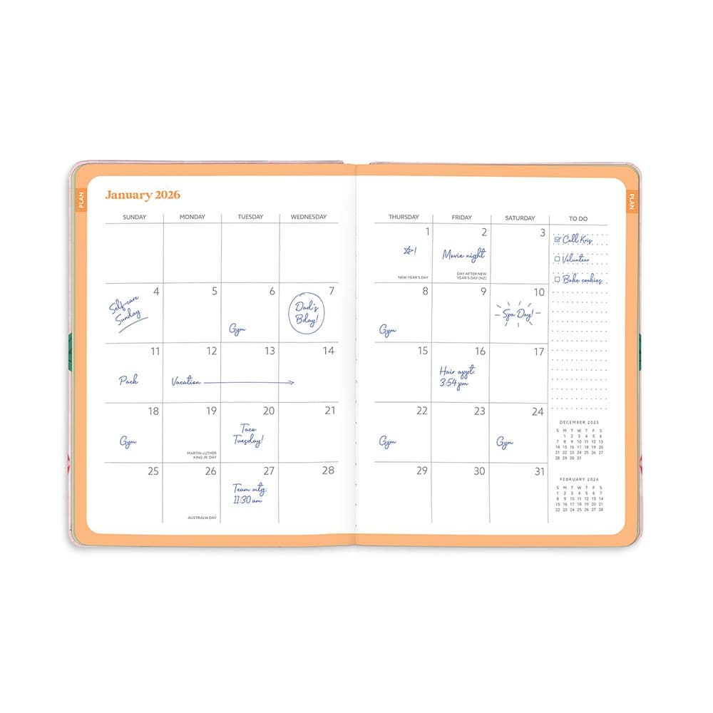 Strawberry Love Good Day Monthly 2026 Planner Third Alternate Image