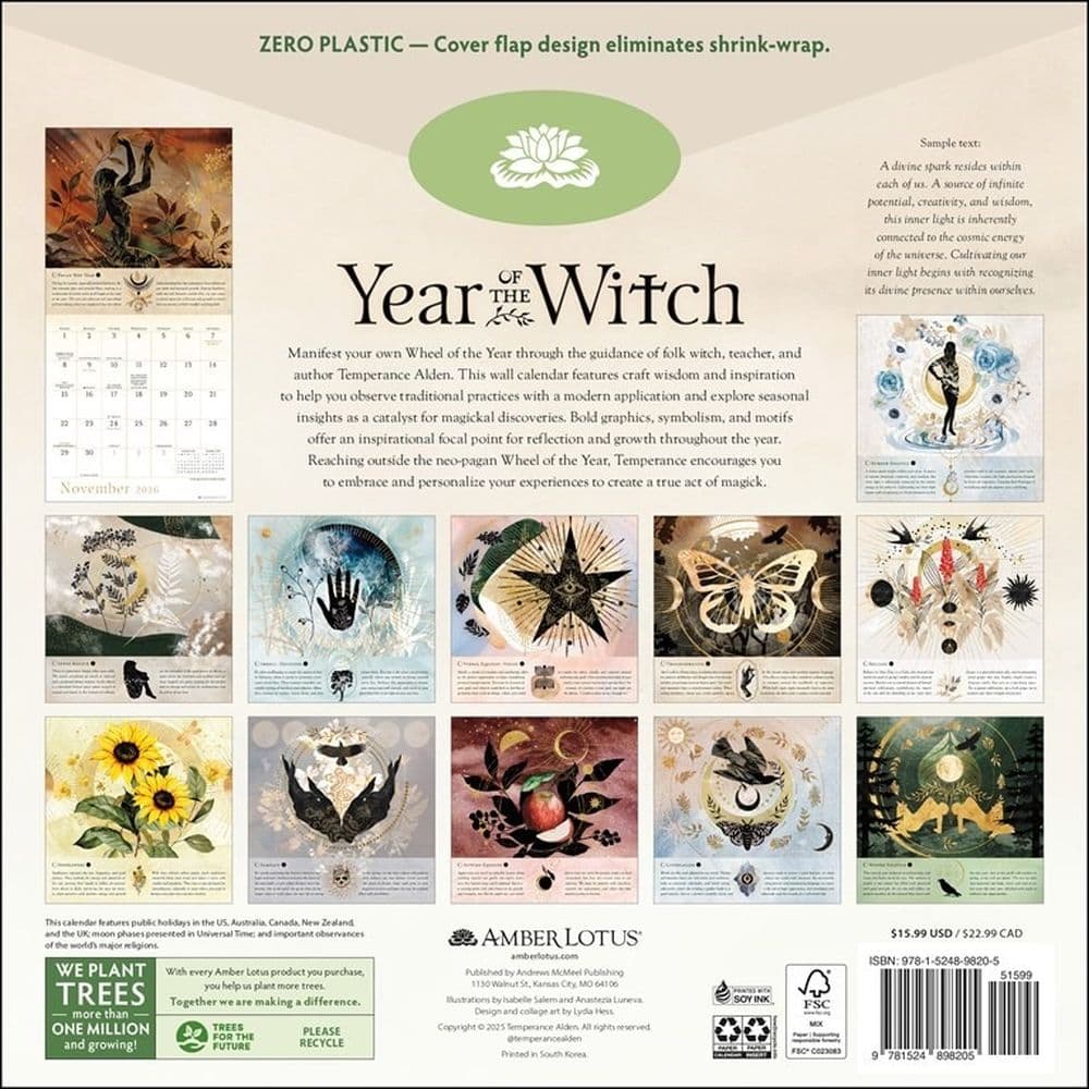 Year of the Witch 2026 Wall Calendar First Alternate Image