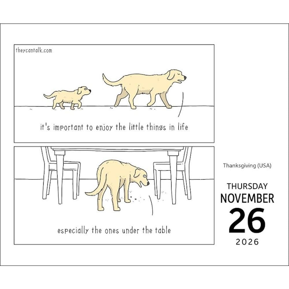 They Can Talk Comic 2026 Desk Calendar Third Alternate Image