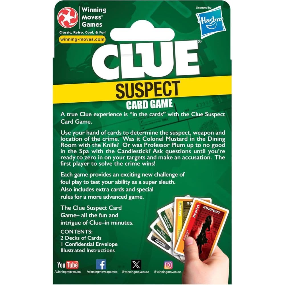 Clue Suspect Card Game First Alternate Image