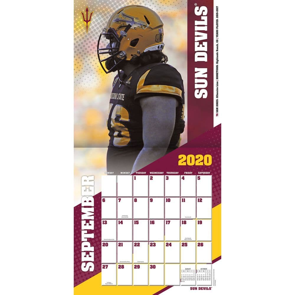 Asu Fall 2023 Calendar Arizona State Sun Devils Wall Calendar - Calendars.com