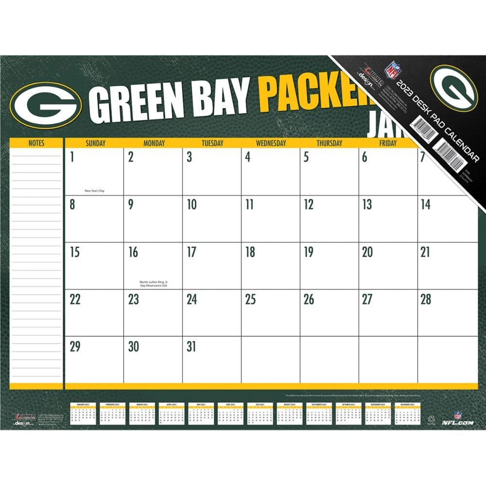 Green Bay Packers 2023 Desk Pad