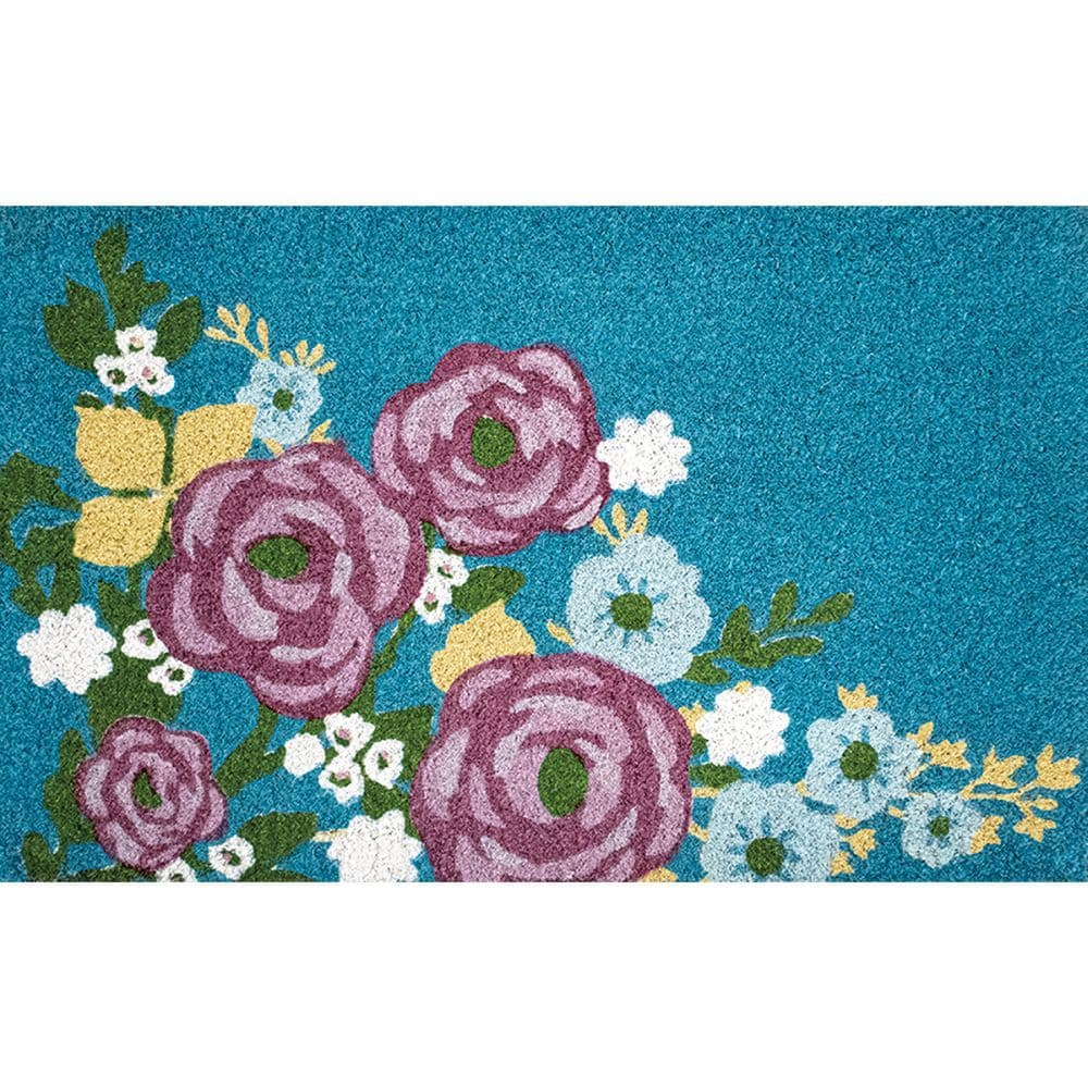 Bloom Small Coir Doormat by Eliza Todd